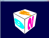 On peut déplace le cube avec le clavier et la souris