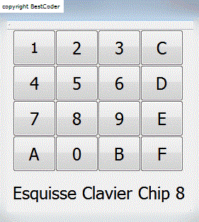 Esquisse clavier Chip 8